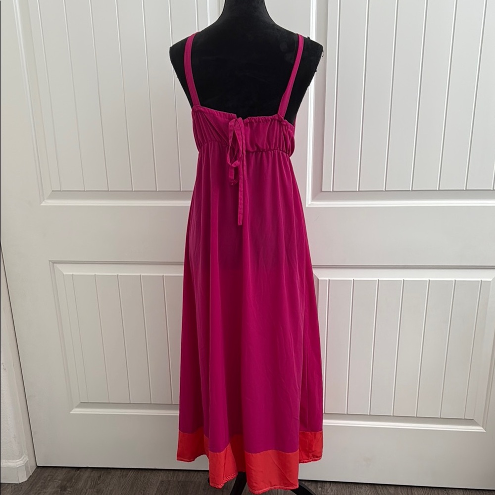 Old Navy Fuchsia and Coral Maxi Dress - Picture 2 of 3